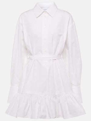 Bavlněné šaty s volány Patou bílé