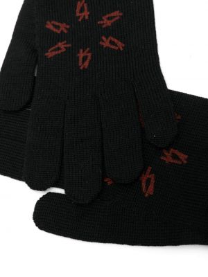 Rękawiczki wełniane 44 Label Group czarne