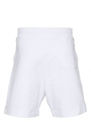 Puuvillased lühikesed püksid Moschino valge