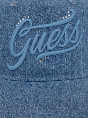 Kšiltovka s aplikacemi Guess modrá