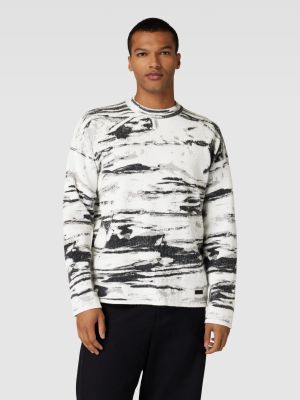 Dzianinowy sweter Ck Calvin Klein biały