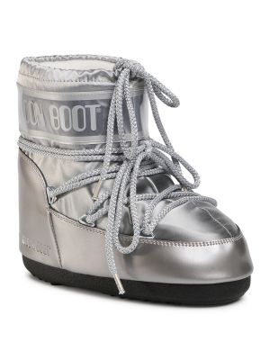 Śniegowce Moon Boot srebrne