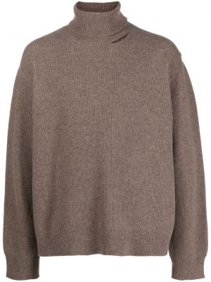 Sweter Paura brązowy