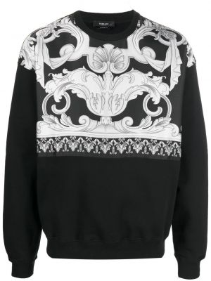 Trykt sweatshirt Versace svart