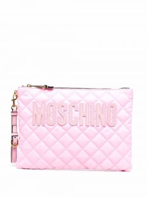 Vattert veske Moschino rosa