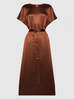 Шовкова сукня міді Joseph коричнева