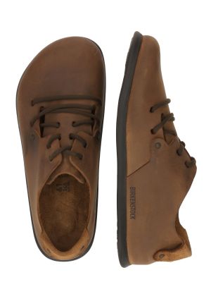 Ниски обувки с връзки Birkenstock кафяво