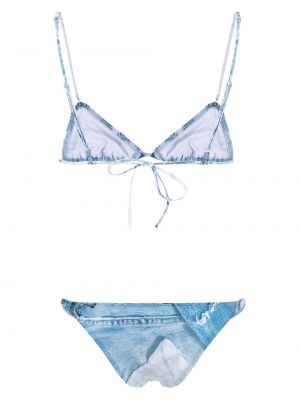 Bikini mit print Natasha Zinko blau