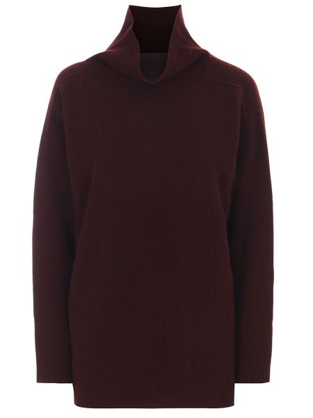Бордовый шерстяной свитер Anneclaire