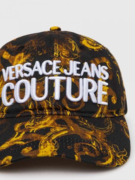 Бавовняна кепка Versace Jeans Couture чорна