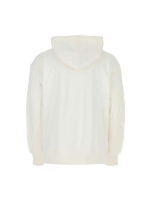 Bluza z kapturem bawełniana oversize Y-3 biała