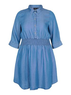 Košeľové šaty Zizzi modrá