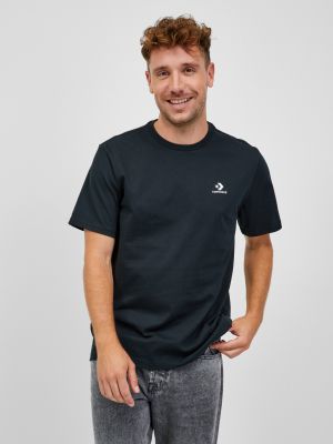 Zvaigznes krekls ar izšuvumiem Converse melns