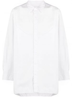 Bavlněná košile Yohji Yamamoto bílá