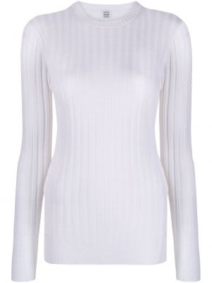 Pull col rond Toteme blanc