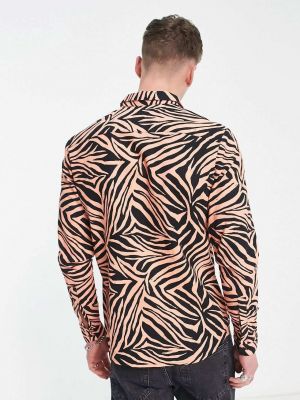 Тигровая рубашка с принтом с длинным рукавом Asos
