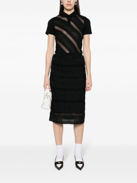 Krajkové midi sukně Nº21 černé