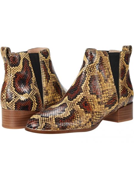 Ботинки со змеиным принтом Madewell