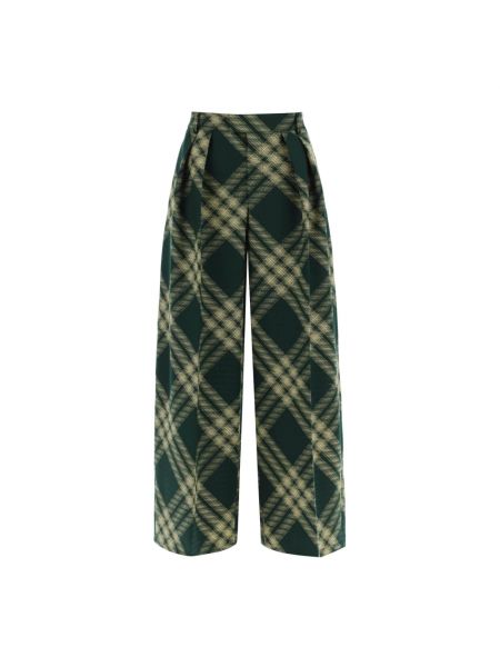 Spodnie relaxed fit Burberry zielone
