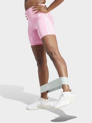 Pantaloni scurți de sport slim fit Adidas roz