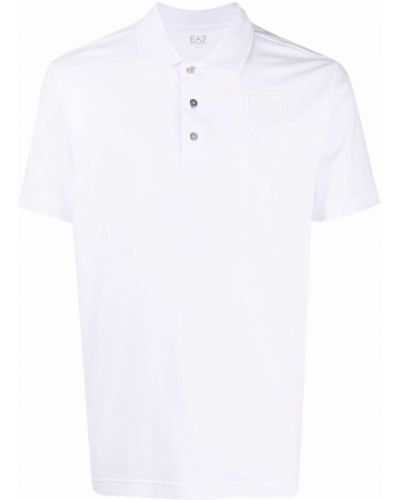 Poloskjorte Ea7 Emporio Armani hvit