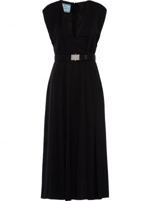 Plissert dress Prada svart