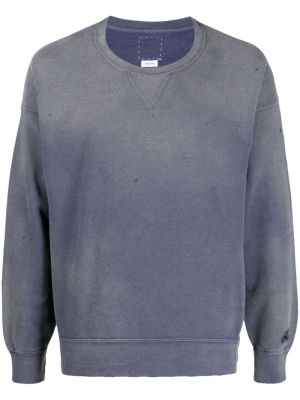 Distressed sweatshirt aus baumwoll Visvim blau