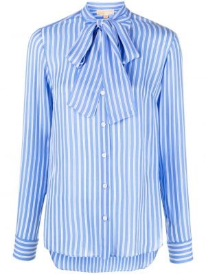 Pruhovaná košeľa s mašľou Michael Michael Kors modrá