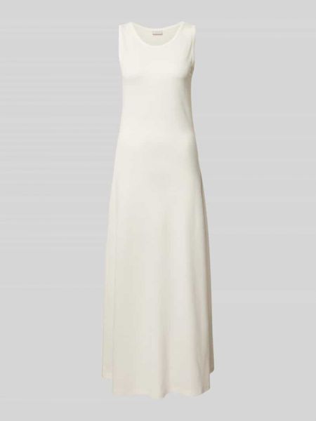 Sukienka w jednolitym kolorze z dżerseju Milano Italy biała