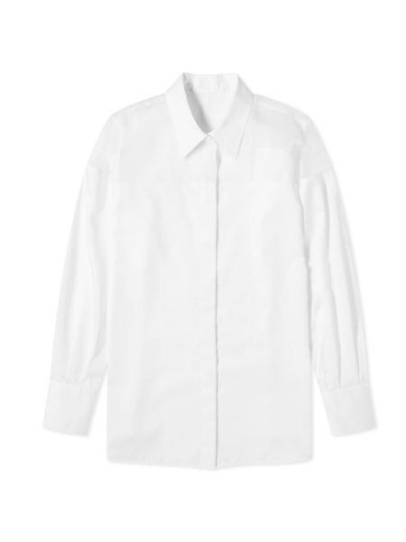Прозрачная рубашка Helmut Lang белая