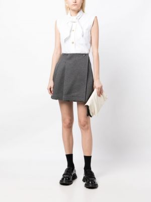 Bavlněné mini sukně Plan C šedé