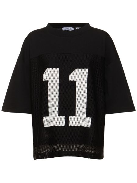 T-shirt con stampa in jersey Lanvin nero