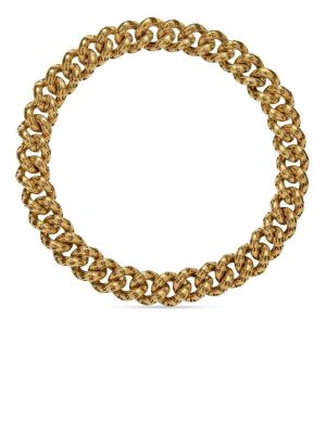Ogrlica Balenciaga zlatna