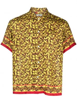 Camicia con stampa paisley Bode giallo