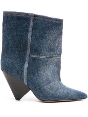 Členkové topánky Isabel Marant modrá