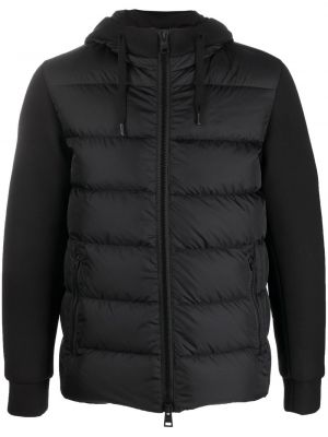Pernata jakna s kapuljačom Herno crna