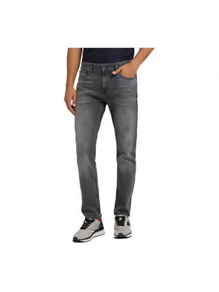 Jeansy skinny slim fit Guess szare