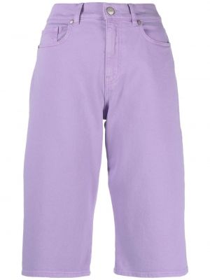Kratke jeans hlače P.a.r.o.s.h. vijolična