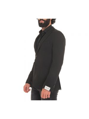 Blazer con botones de tela jersey con bolsillos Paoloni negro