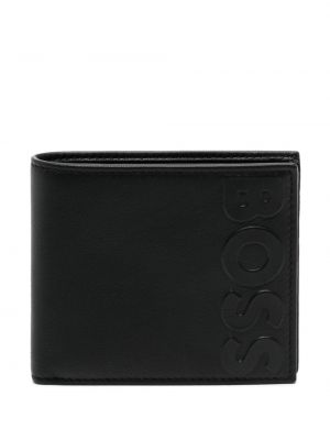 Kožená peněženka Boss černá