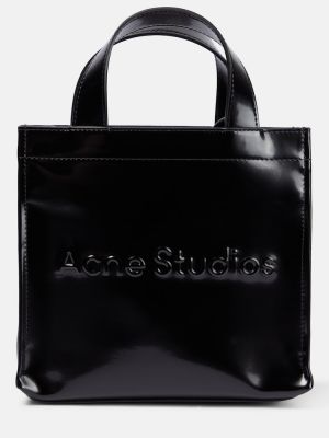 Τσάντα shopper Acne Studios μαύρο