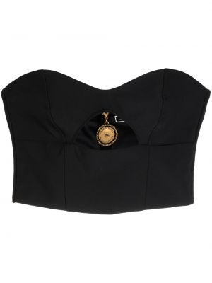 Crop top Elisabetta Franchi svart