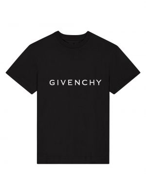 Хлопковая приталенная футболка Givenchy черная