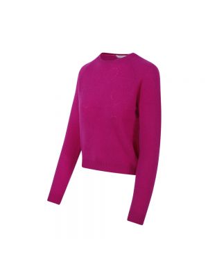 Sweter z kaszmiru z okrągłym dekoltem Cashmere Company różowy