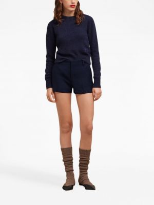 Shorts en laine Ami Paris bleu