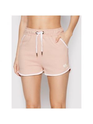 Pantaloni scurți de sport Alpha Industries roz