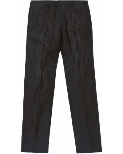 Pantalones de tejido jacquard Burberry negro