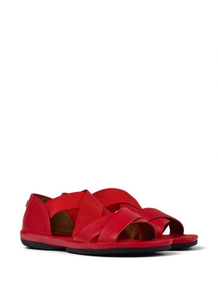 Kožené sandály Camper červené