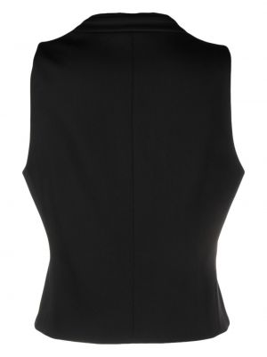 Hedvábná vesta Giorgio Armani černá