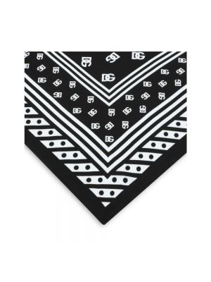 Bufanda de seda con estampado Dolce & Gabbana negro